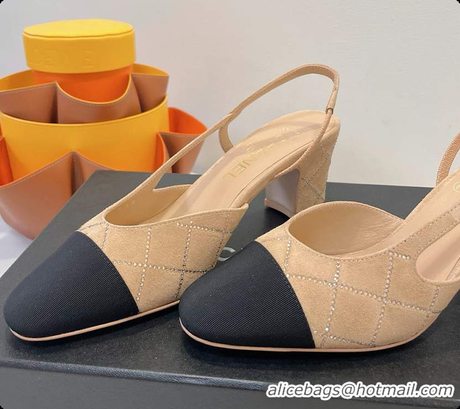 Most Popular Chanel Slingbacks High Pump Beige 60702901