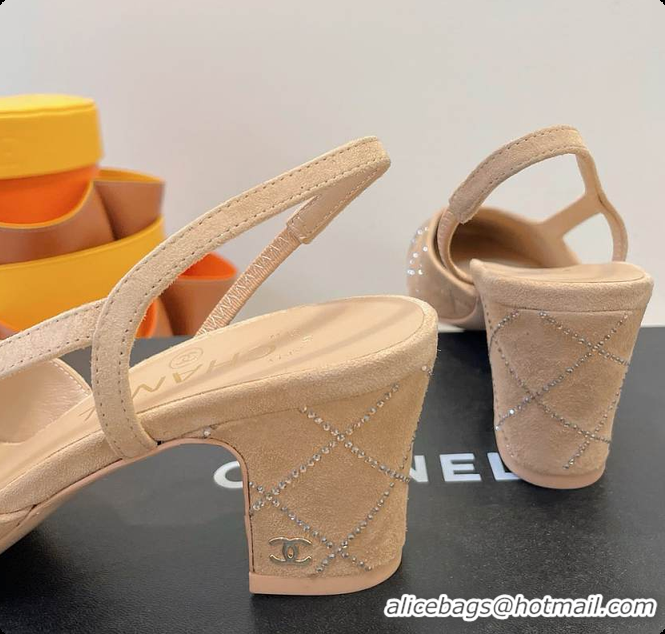 Most Popular Chanel Slingbacks High Pump Beige 60702901