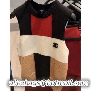 Top Grade Chanel Cashmere And Wool Top CH2563 Black/Red/Multicolor 2026