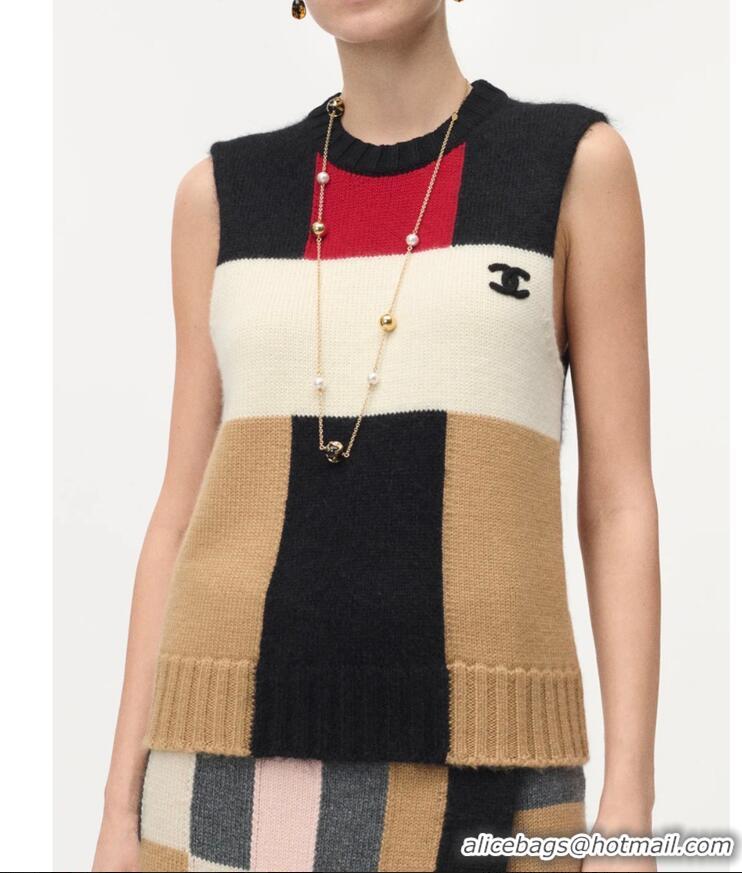 Top Grade Chanel Cashmere And Wool Top CH2563 Black/Red/Multicolor 2026