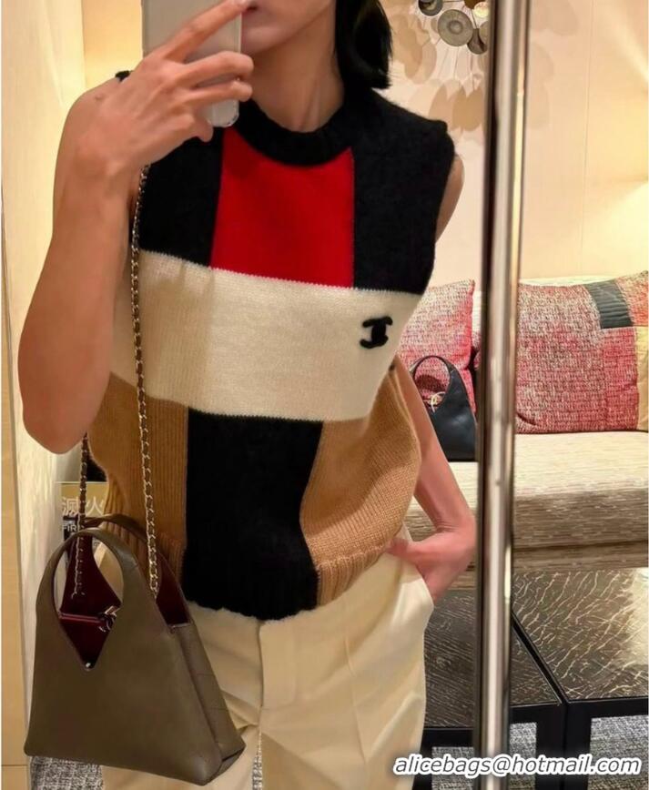 Top Grade Chanel Cashmere And Wool Top CH2563 Black/Red/Multicolor 2026