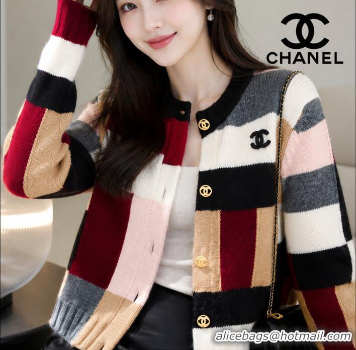 ​Best Quality Chanel Cardigan In Cashmere And Wool CH2564 Black/Red/Multicolor 2026