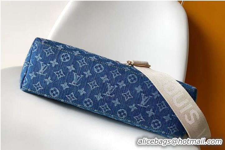 Promotional Louis Vuitton Monogram Denim Coussin Hobo Bag MM M13390 Blue