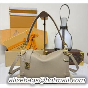 Famous Brand Louis Vuitton Grained calf leather Side Trunk PM M25068 Chalk 2026