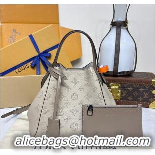 Best Quality Louis Vuitton Mahina Leather Hina MM M54355 Gray 2026