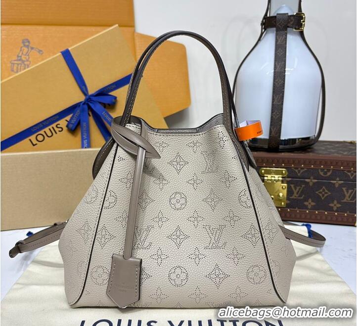 Best Quality Louis Vuitton Mahina Leather Hina MM M54355 Gray 2026