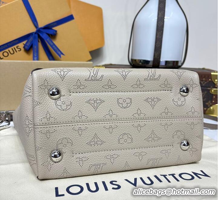 Best Quality Louis Vuitton Mahina Leather Hina MM M54355 Gray 2026