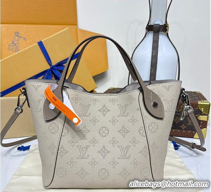 Best Quality Louis Vuitton Mahina Leather Hina MM M54355 Gray 2026