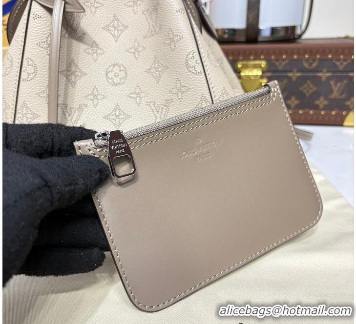 Best Quality Louis Vuitton Mahina Leather Hina MM M54355 Gray 2026
