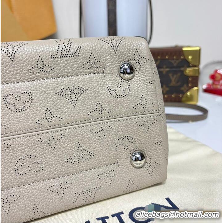 Best Quality Louis Vuitton Mahina Leather Hina MM M54355 Gray 2026
