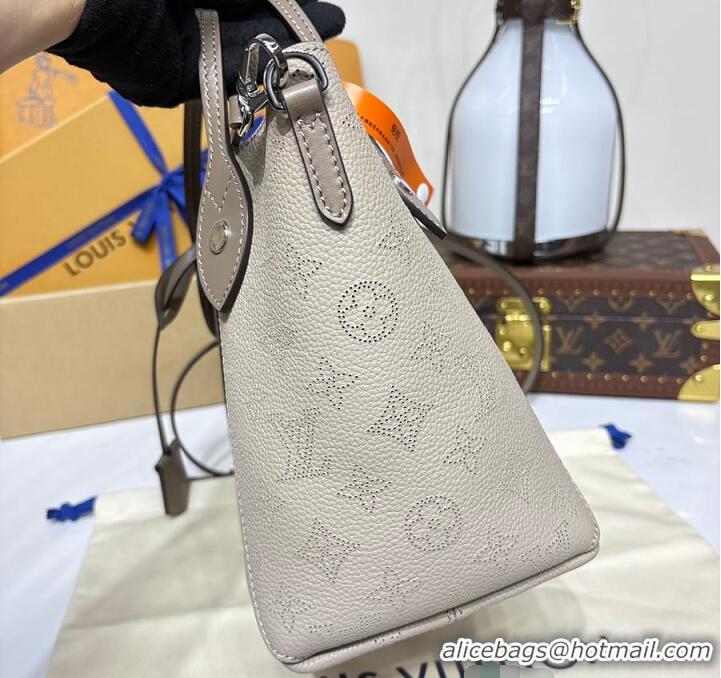 Best Quality Louis Vuitton Mahina Leather Hina MM M54355 Gray 2026