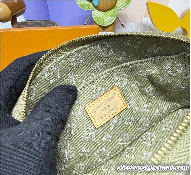 Best Price Louis Vuitton Monogram Denim Pochette Cosmetique PM M24317 Green 2026
