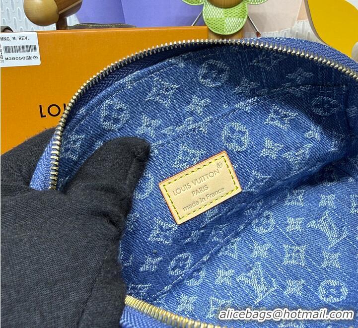 Well Crafted Louis Vuitton Monogram Denim Pochette Cosmetique PM M24317 Blue 2026