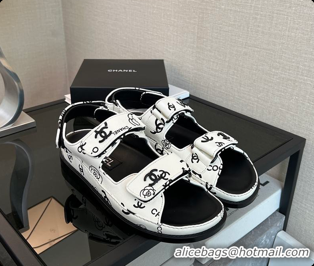 Best Product Chanel 23P CC Logo Lambskin Dad Sandals 60703001