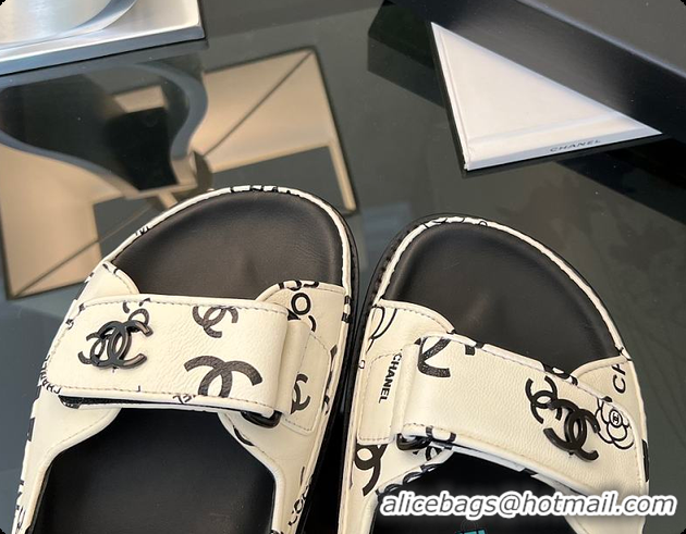 Best Product Chanel 23P CC Logo Lambskin Dad Sandals 60703001