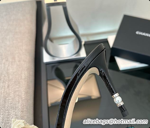 Top Grade Chanel CC Ruffled Bow Heels White 60703003