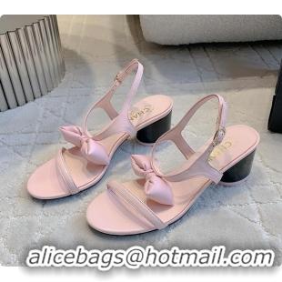 Duplicate Chanel Bow Chunky Sandal in Pink 60703007