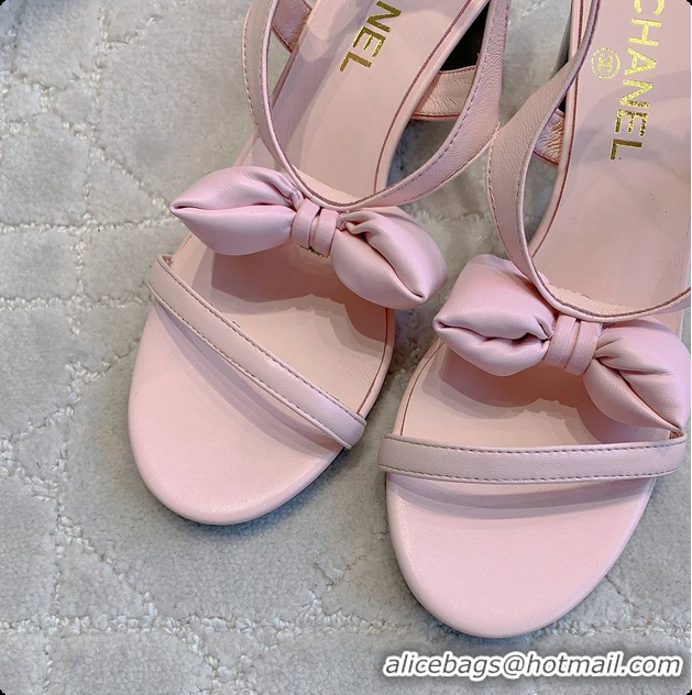Duplicate Chanel Bow Chunky Sandal in Pink 60703007