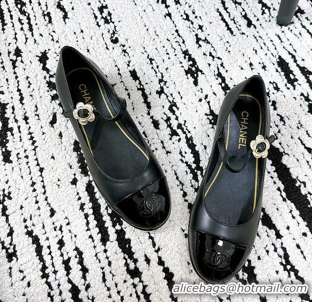 Good Quality Chanel 25A Ballet Flats Black 60703008
