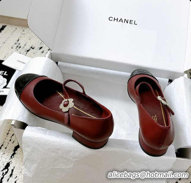Good Product Chanel 25A Ballet Flats Red 60703008