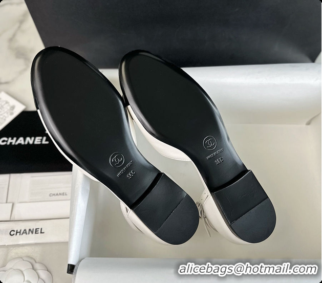 Sumptuous Chanel Slingback Kitten Heels with A Camellia Embellishment 60703014