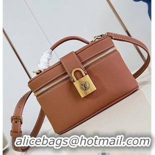 Unique Grade Louis Vuitton Low Key Vanity Bag Calfskin M29052 Cognac Brown 2026