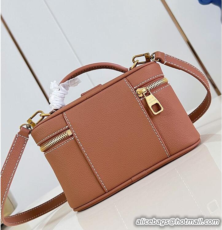 Unique Grade Louis Vuitton Low Key Vanity Bag Calfskin M29052 Cognac Brown 2026