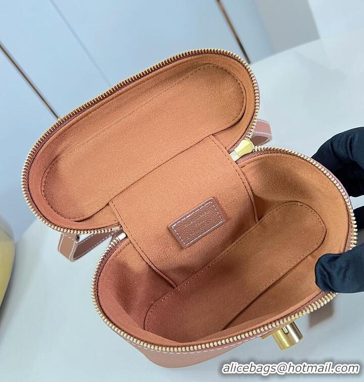 Unique Grade Louis Vuitton Low Key Vanity Bag Calfskin M29052 Cognac Brown 2026