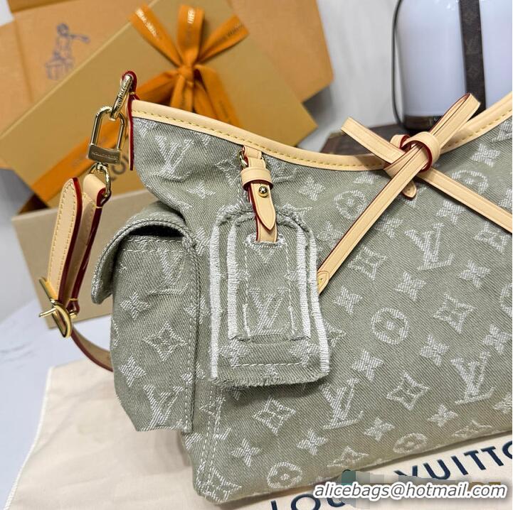 Good Looking Louis Vuitton Monogram Denim Carryall Cargo PM M29056 Khaki 2026