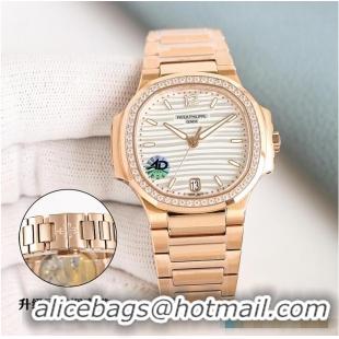 Traditional Specials Patek Phillippe Nautilus PP1597 Rose Gold Ladies Watch 2026