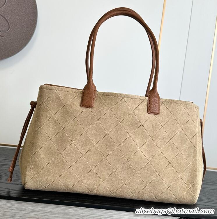 Discount Chanel Metiers D'art Small Shopping Bag Suede Calfskin/Grained Calfskin AS6428 Dark Beige/Camel/Gold 2026