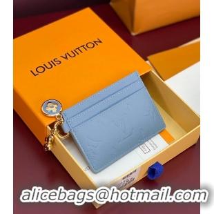Good Quality Louis Vuitton LV Charms Card Holder M28285 Grape Blue 2026
