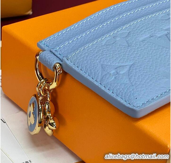 Good Quality Louis Vuitton LV Charms Card Holder M28285 Grape Blue 2026