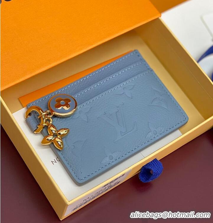 Good Quality Louis Vuitton LV Charms Card Holder M28285 Grape Blue 2026