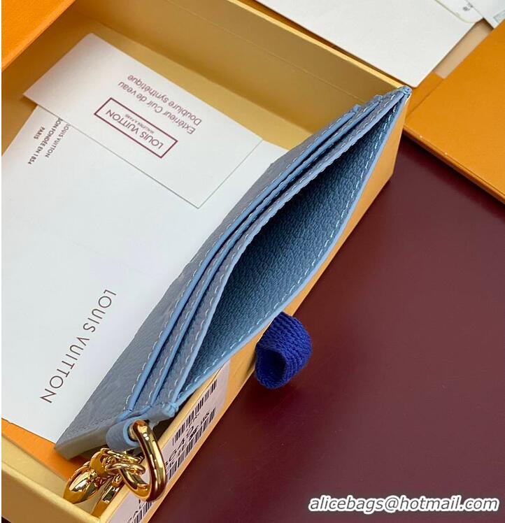 Good Quality Louis Vuitton LV Charms Card Holder M28285 Grape Blue 2026