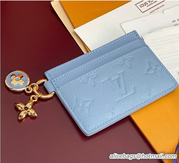 Good Quality Louis Vuitton LV Charms Card Holder M28285 Grape Blue 2026
