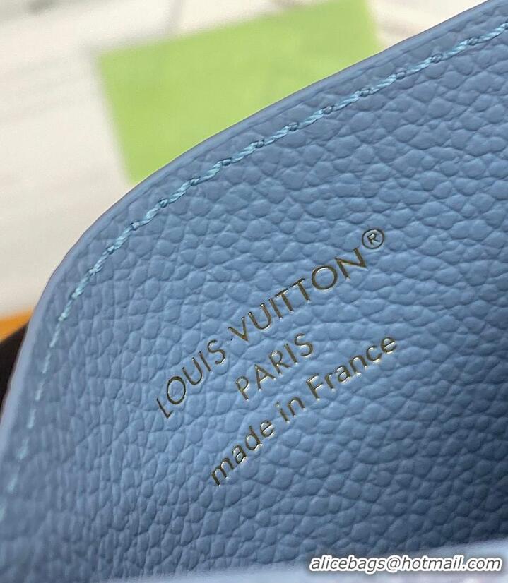 Good Quality Louis Vuitton LV Charms Card Holder M28285 Grape Blue 2026