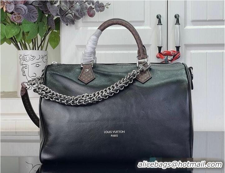 Luxury Discount Louis Vuitton LV Vibe Speedy Soft 30 Cowhide M29097 Black 2026