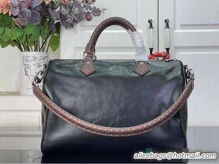 Luxury Discount Louis Vuitton LV Vibe Speedy Soft 30 Cowhide M29097 Black 2026