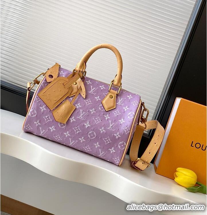 Best Quality Louis Vuitton Speedy P9 Bandouliere 25 in Ostrich Lavender M29099 2026