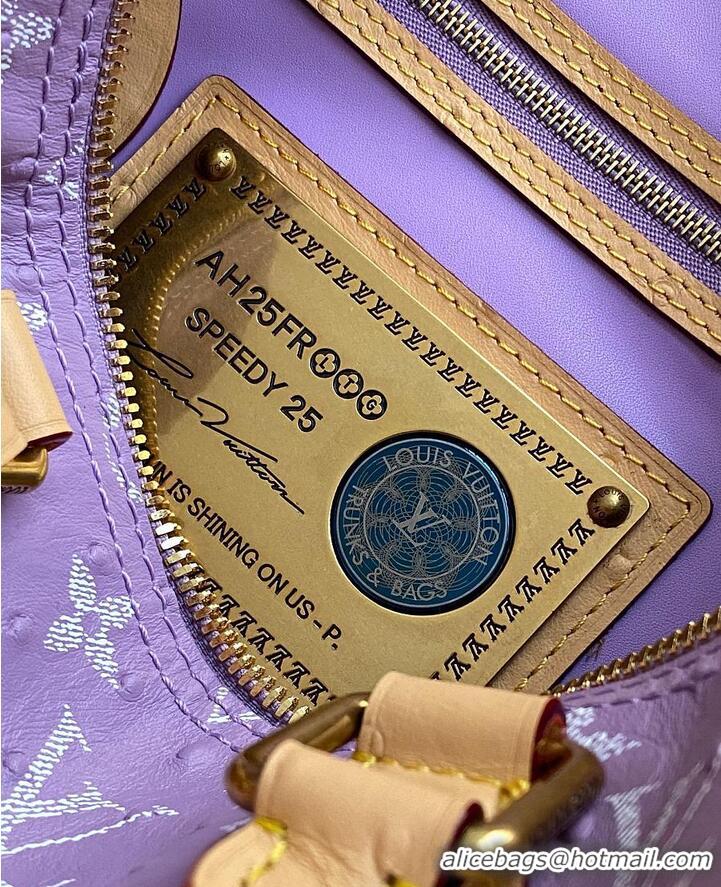 Best Quality Louis Vuitton Speedy P9 Bandouliere 25 in Ostrich Lavender M29099 2026