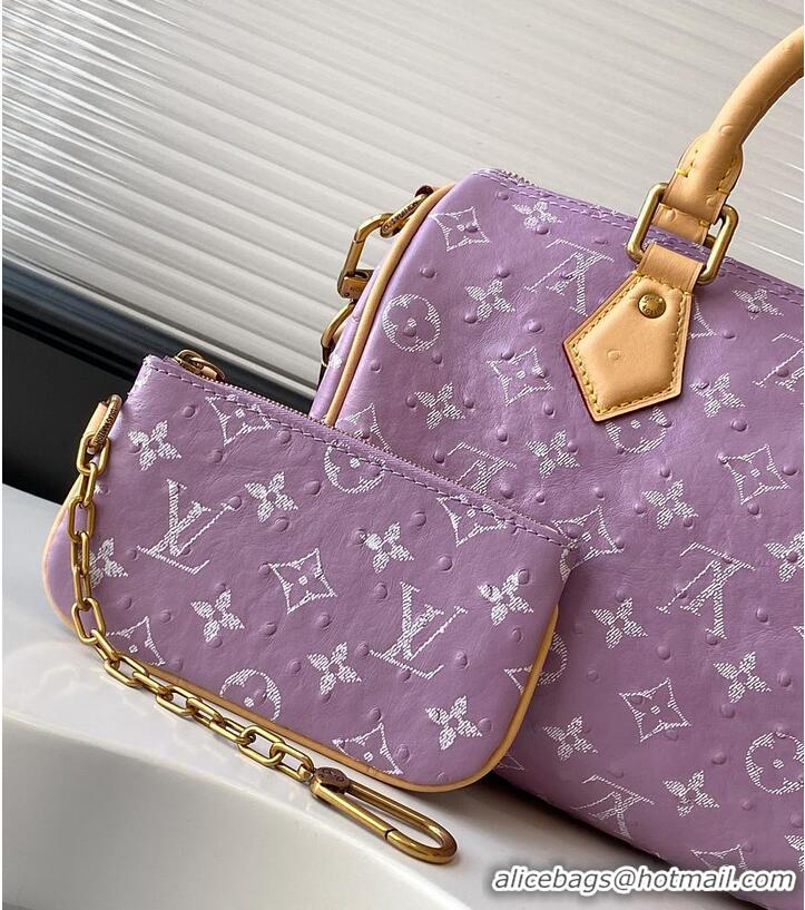 Best Quality Louis Vuitton Speedy P9 Bandouliere 25 in Ostrich Lavender M29099 2026