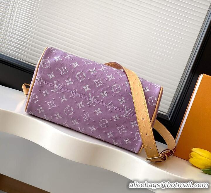 Best Quality Louis Vuitton Speedy P9 Bandouliere 25 in Ostrich Lavender M29099 2026