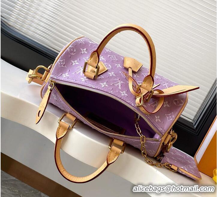 Best Quality Louis Vuitton Speedy P9 Bandouliere 25 in Ostrich Lavender M29099 2026