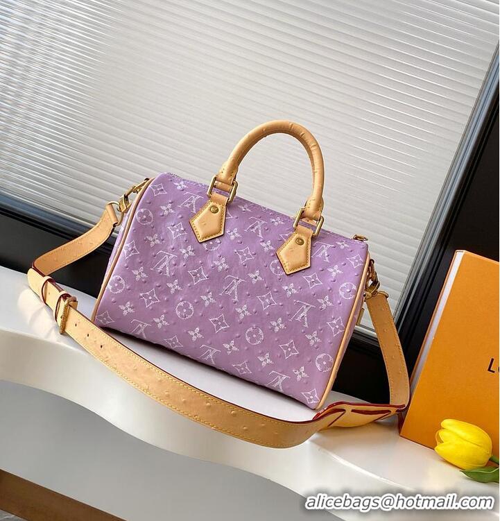 Best Quality Louis Vuitton Speedy P9 Bandouliere 25 in Ostrich Lavender M29099 2026
