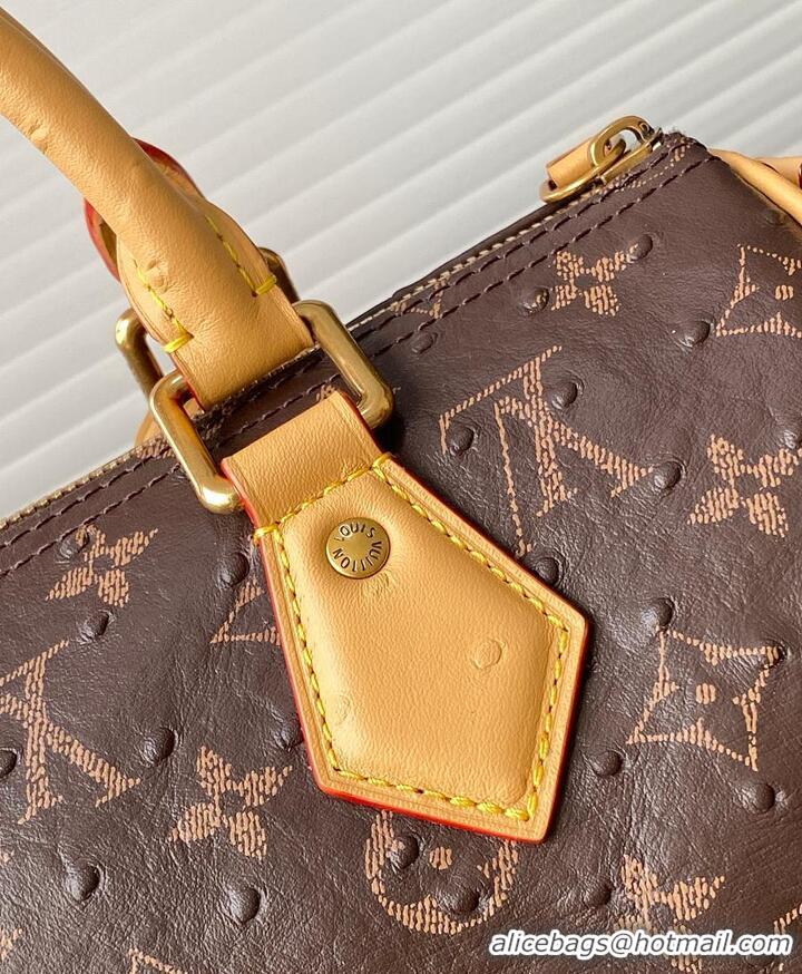 Top Grade Louis Vuitton Speedy P9 Bandouliere 25 in Ostrich Leather M29099 Brown 2026