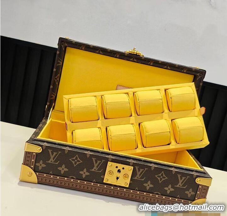 Luxury Discount Louis Vuitton Coffret 8 Watch Case Sunflower M29109 2026