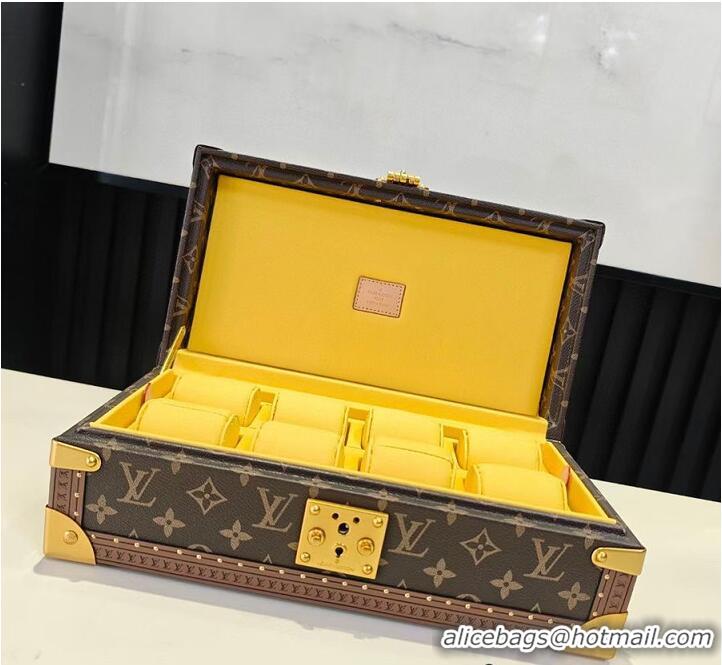 Luxury Discount Louis Vuitton Coffret 8 Watch Case Sunflower M29109 2026