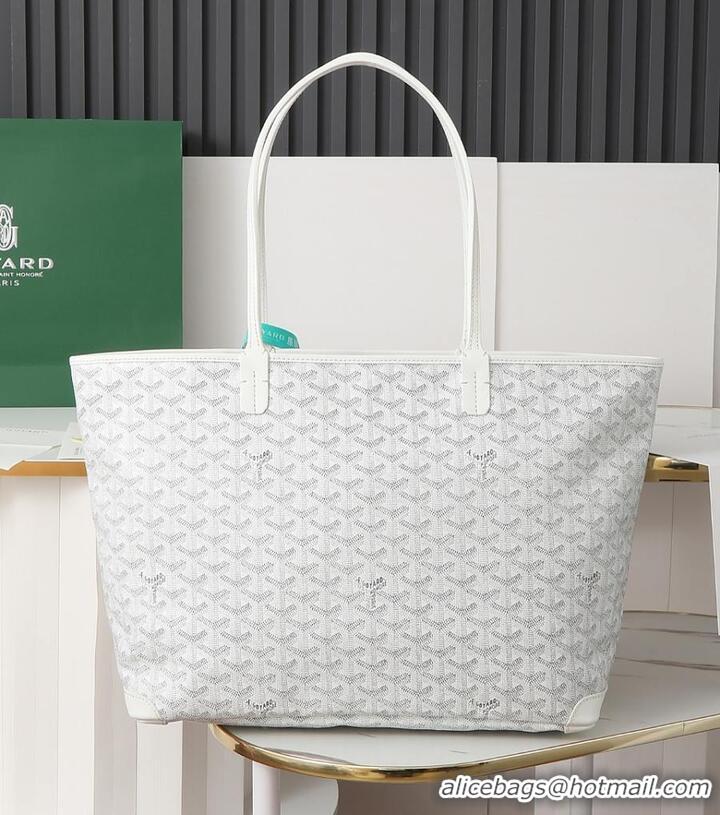 Refined Goyard Artois Original Zipper Bag GM 00319 White