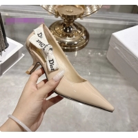 Good Quality Dior Jadior Slingback Pumps Nude Patent Calfskin 65MM 6070213